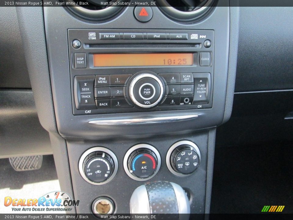 2013 Nissan Rogue S AWD Pearl White / Black Photo #24