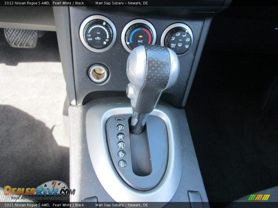2013 Nissan Rogue S AWD Pearl White / Black Photo #25