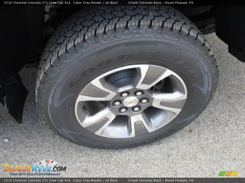 2016 Chevrolet Colorado Z71 Crew Cab 4x4 Cyber Gray Metallic / Jet Black Photo #3