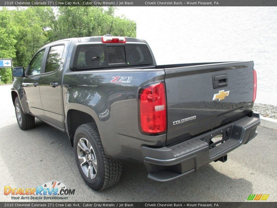 2016 Chevrolet Colorado Z71 Crew Cab 4x4 Cyber Gray Metallic / Jet Black Photo #4