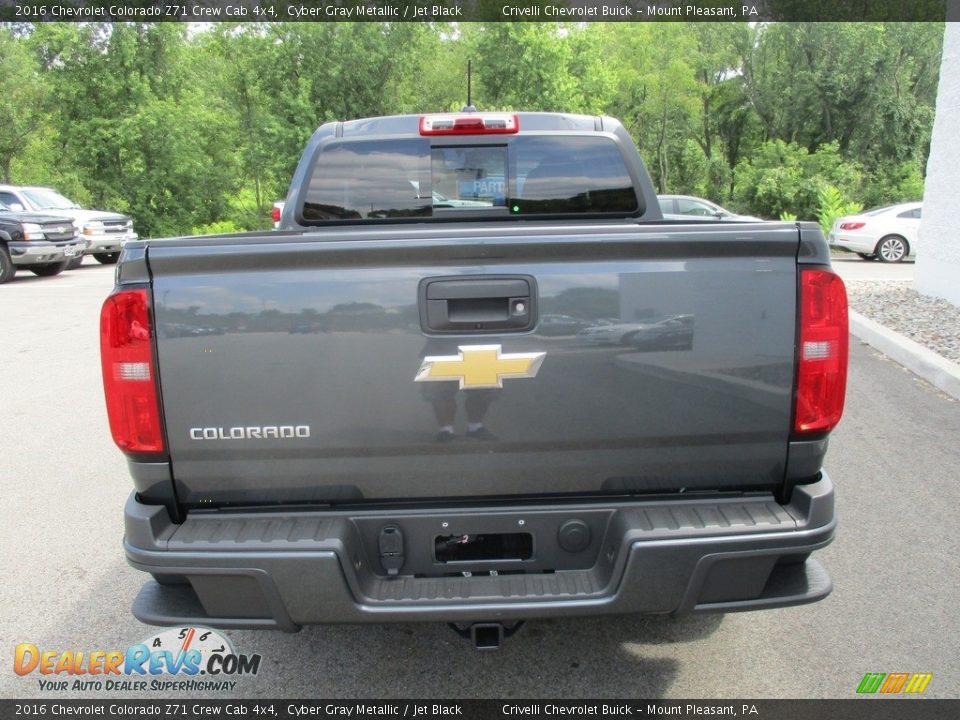 2016 Chevrolet Colorado Z71 Crew Cab 4x4 Cyber Gray Metallic / Jet Black Photo #5