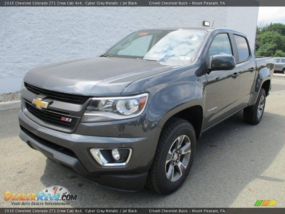 2016 Chevrolet Colorado Z71 Crew Cab 4x4 Cyber Gray Metallic / Jet Black Photo #9