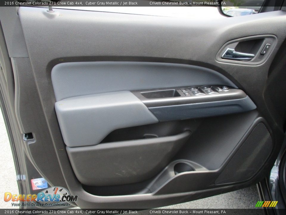 2016 Chevrolet Colorado Z71 Crew Cab 4x4 Cyber Gray Metallic / Jet Black Photo #10