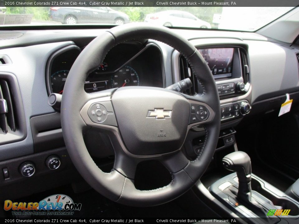2016 Chevrolet Colorado Z71 Crew Cab 4x4 Cyber Gray Metallic / Jet Black Photo #13