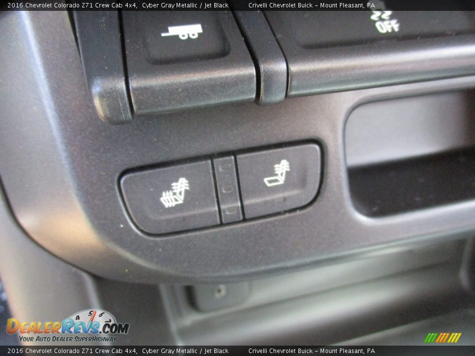 2016 Chevrolet Colorado Z71 Crew Cab 4x4 Cyber Gray Metallic / Jet Black Photo #17
