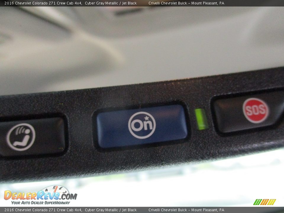 2016 Chevrolet Colorado Z71 Crew Cab 4x4 Cyber Gray Metallic / Jet Black Photo #18