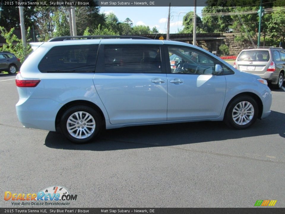 2015 Toyota Sienna XLE Sky Blue Pearl / Bisque Photo #5