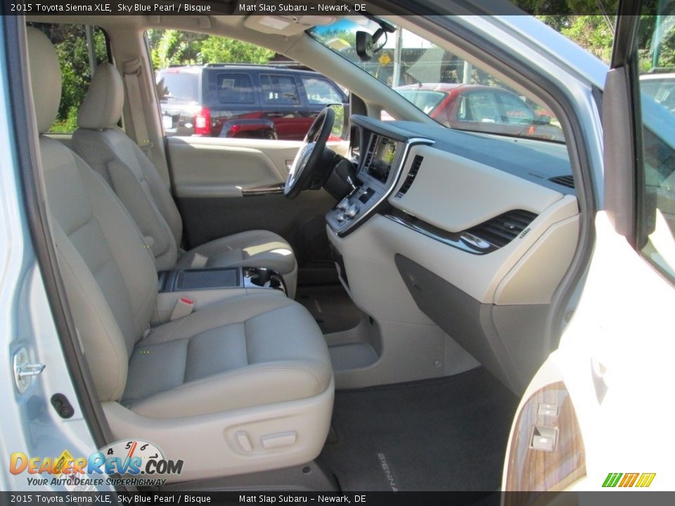 2015 Toyota Sienna XLE Sky Blue Pearl / Bisque Photo #17