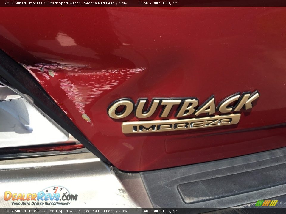 2002 Subaru Impreza Outback Sport Wagon Sedona Red Pearl / Gray Photo #9