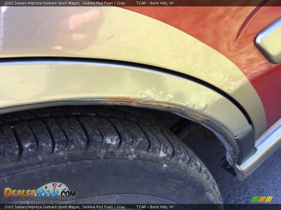 2002 Subaru Impreza Outback Sport Wagon Sedona Red Pearl / Gray Photo #11