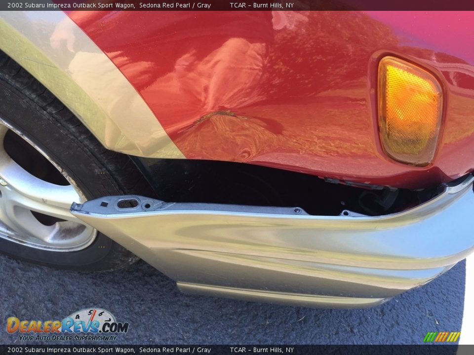 2002 Subaru Impreza Outback Sport Wagon Sedona Red Pearl / Gray Photo #14