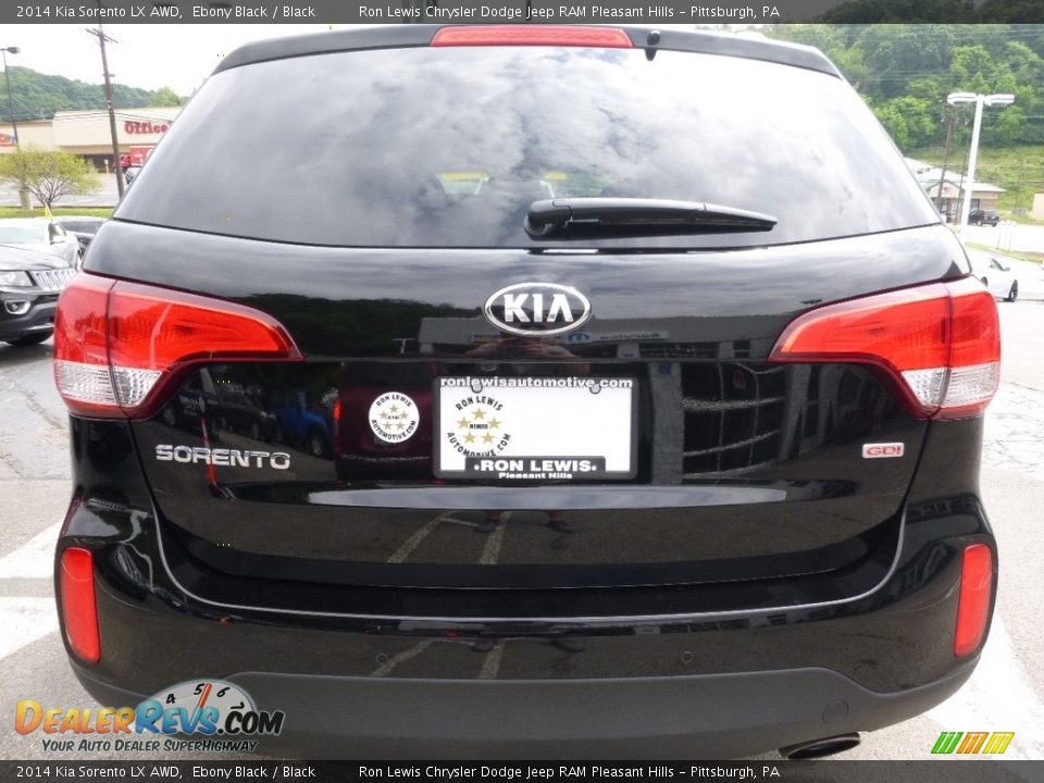 2014 Kia Sorento LX AWD Ebony Black / Black Photo #4