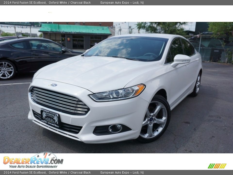 2014 Ford Fusion SE EcoBoost Oxford White / Charcoal Black Photo #1