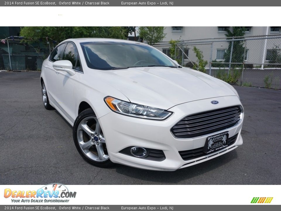 2014 Ford Fusion SE EcoBoost Oxford White / Charcoal Black Photo #2