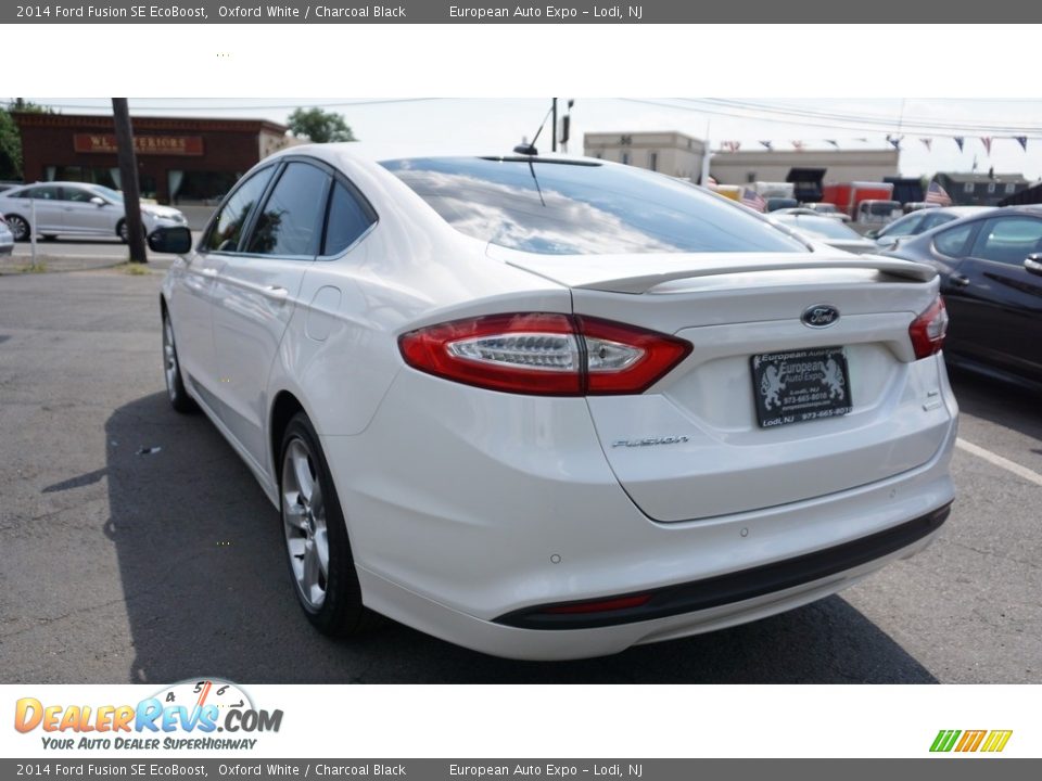 2014 Ford Fusion SE EcoBoost Oxford White / Charcoal Black Photo #3