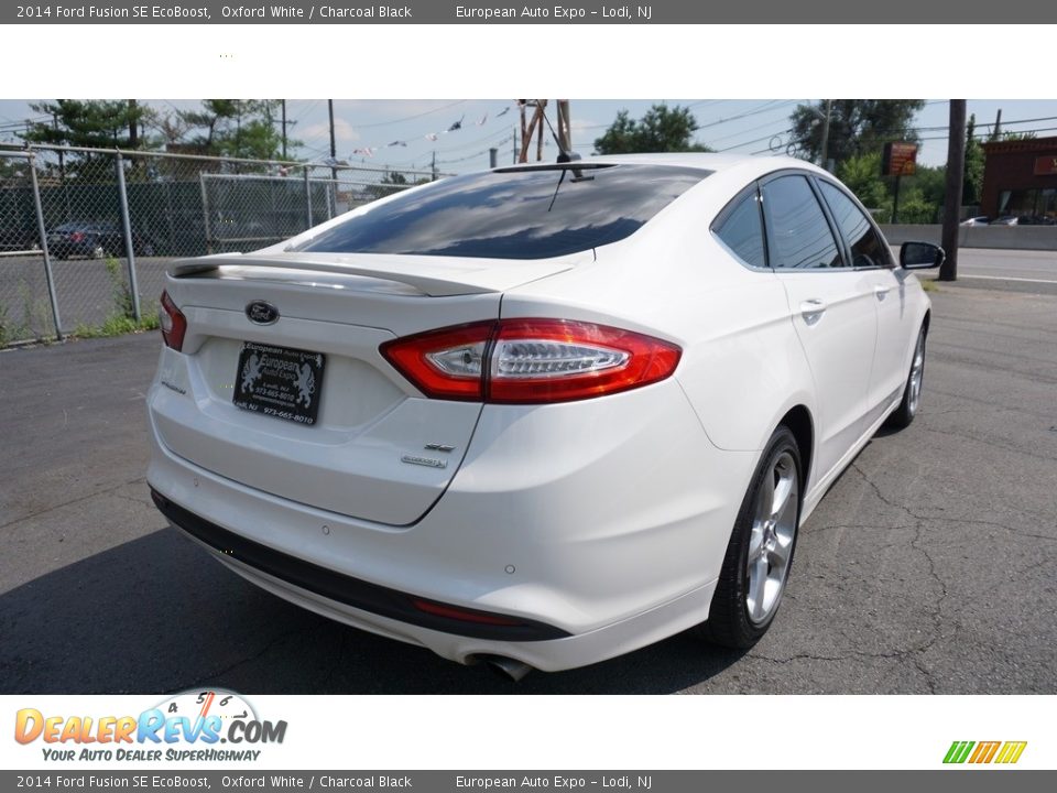 2014 Ford Fusion SE EcoBoost Oxford White / Charcoal Black Photo #4
