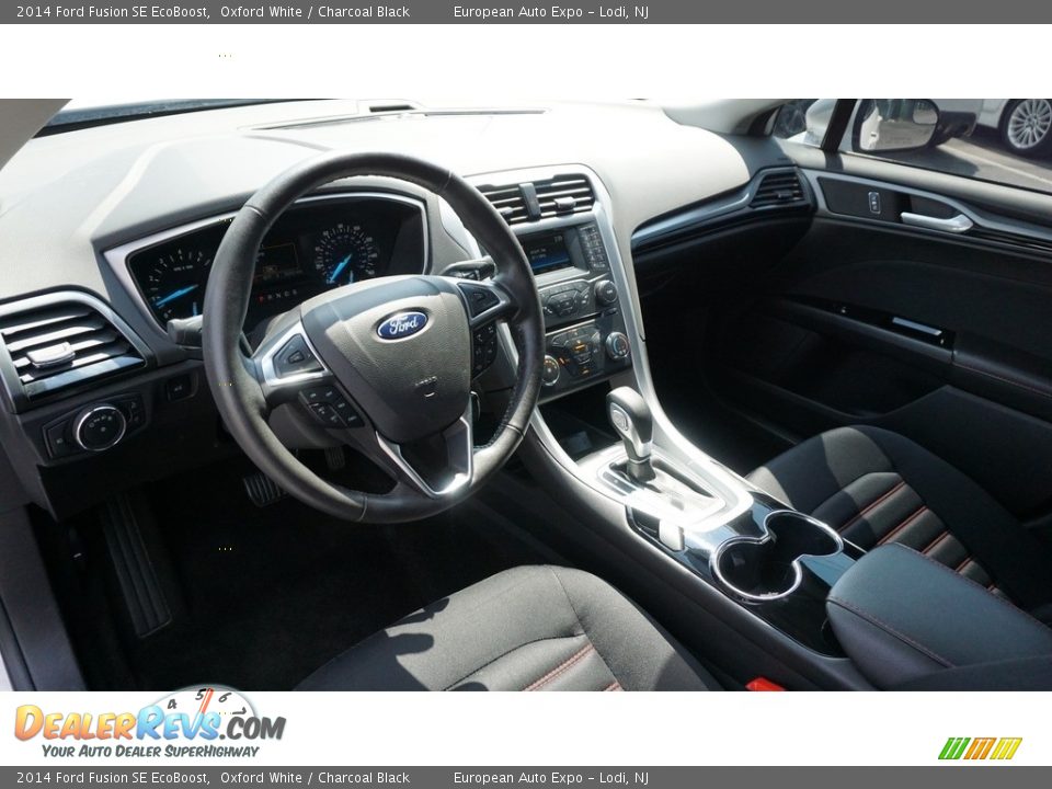 2014 Ford Fusion SE EcoBoost Oxford White / Charcoal Black Photo #5