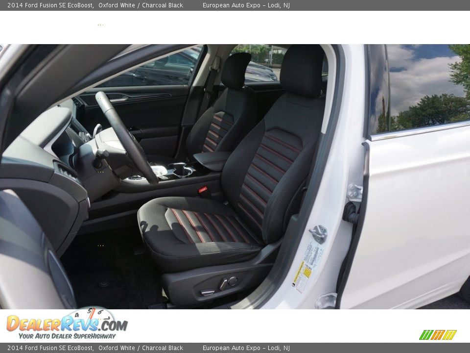 2014 Ford Fusion SE EcoBoost Oxford White / Charcoal Black Photo #6