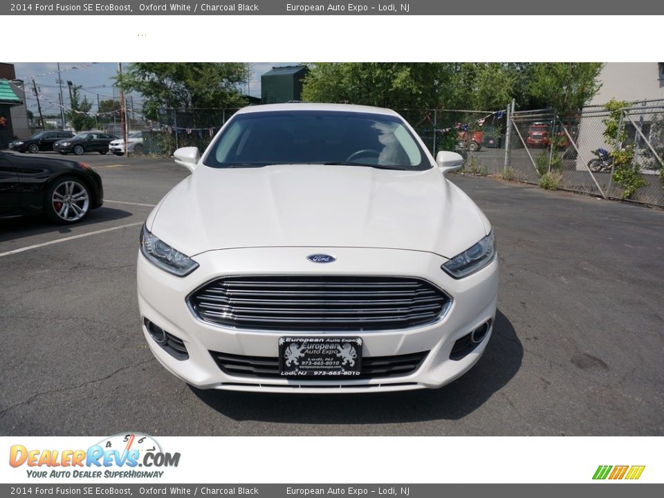 2014 Ford Fusion SE EcoBoost Oxford White / Charcoal Black Photo #14