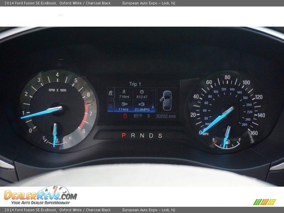2014 Ford Fusion SE EcoBoost Oxford White / Charcoal Black Photo #20