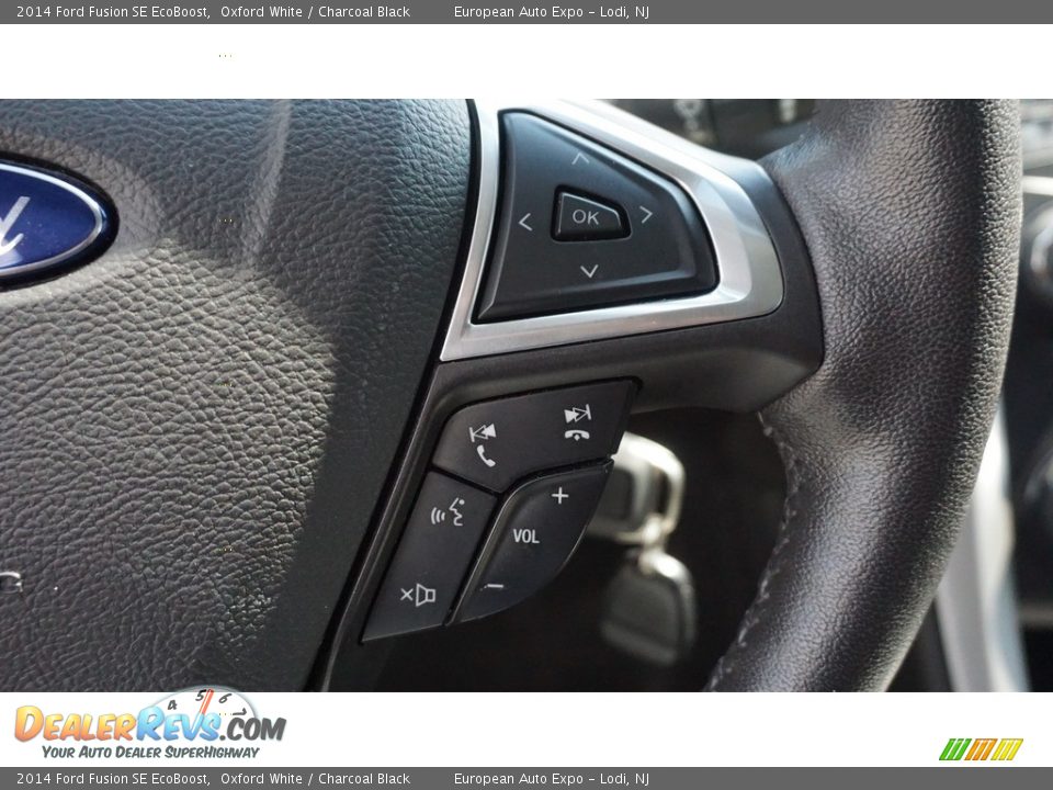 2014 Ford Fusion SE EcoBoost Oxford White / Charcoal Black Photo #24