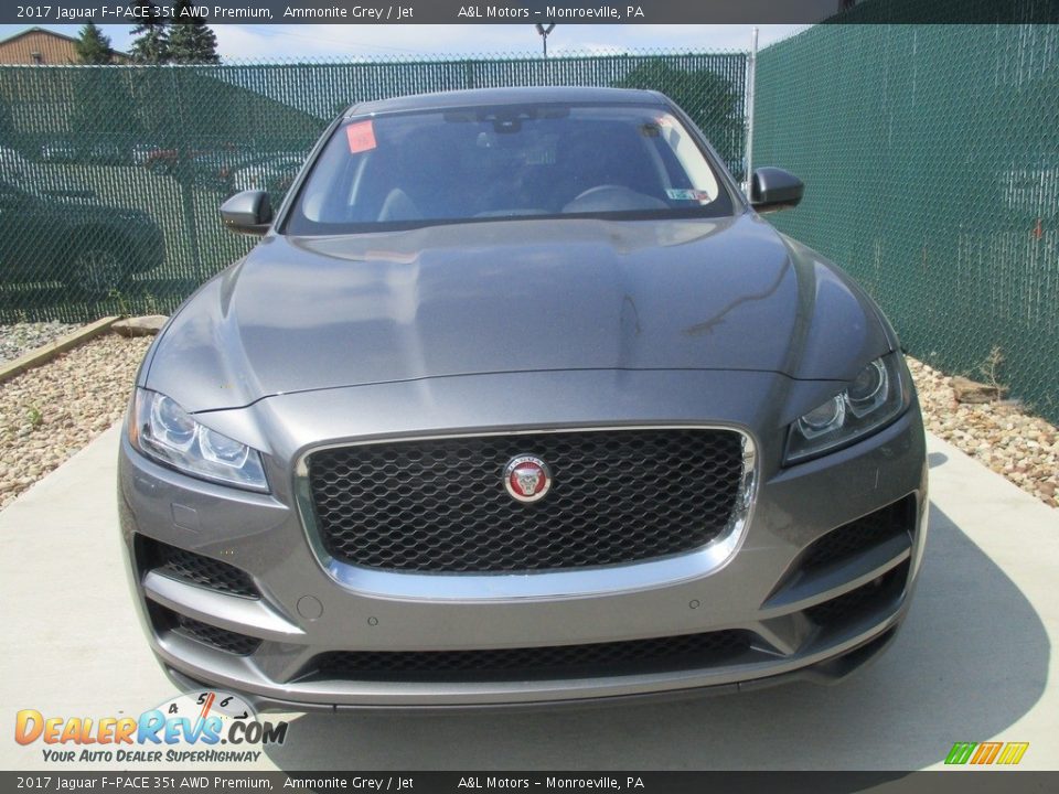 2017 Jaguar F-PACE 35t AWD Premium Ammonite Grey / Jet Photo #6