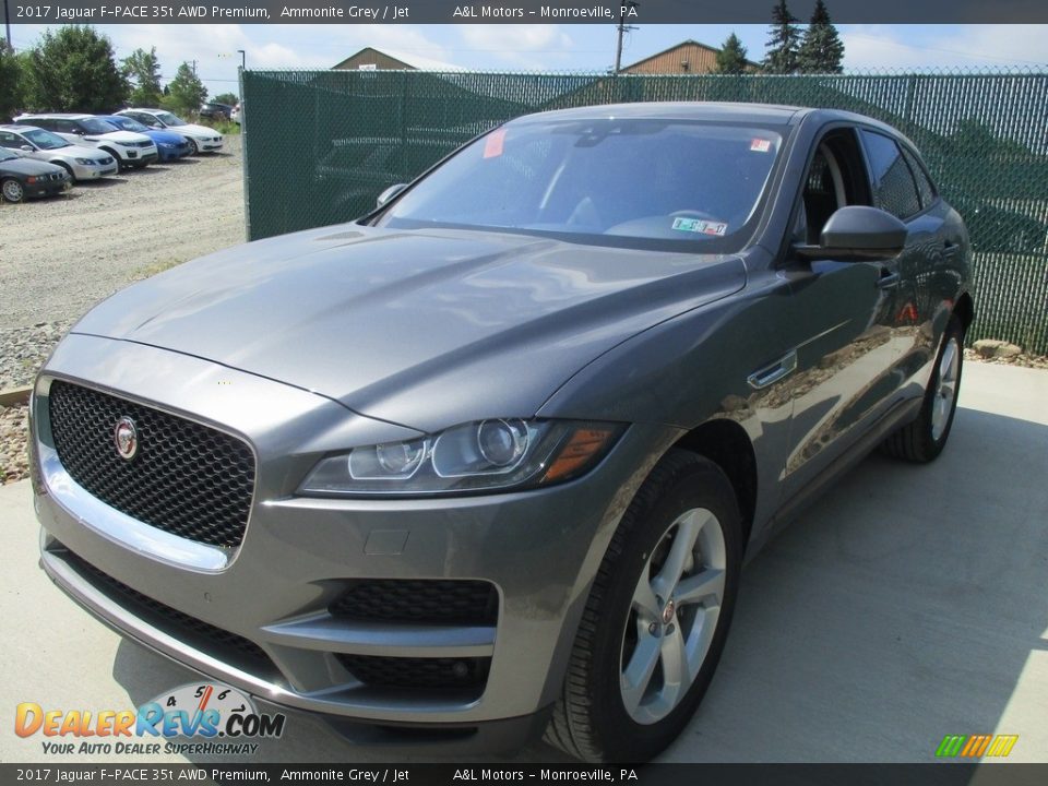 2017 Jaguar F-PACE 35t AWD Premium Ammonite Grey / Jet Photo #7