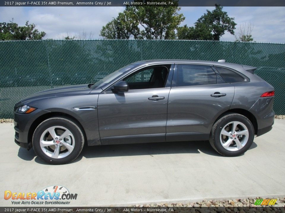 2017 Jaguar F-PACE 35t AWD Premium Ammonite Grey / Jet Photo #8