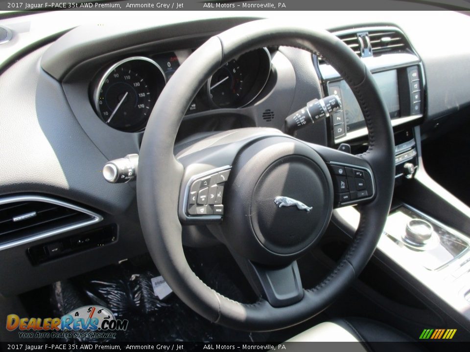 2017 Jaguar F-PACE 35t AWD Premium Ammonite Grey / Jet Photo #14