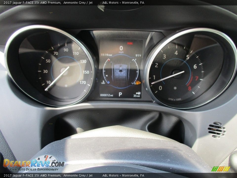 2017 Jaguar F-PACE 35t AWD Premium Ammonite Grey / Jet Photo #20