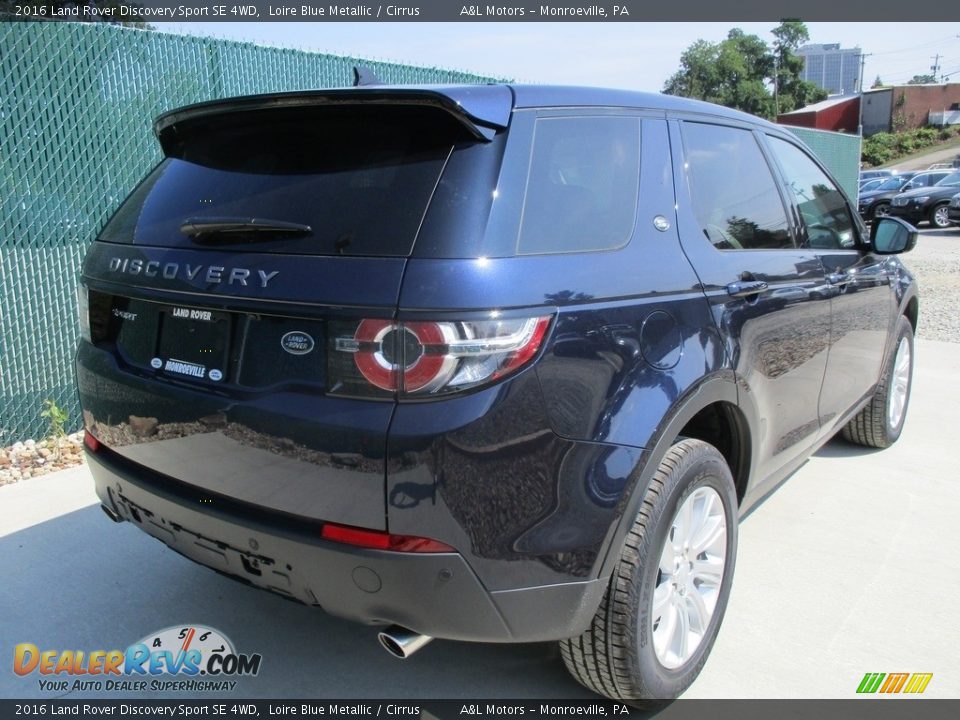 2016 Land Rover Discovery Sport SE 4WD Loire Blue Metallic / Cirrus Photo #4