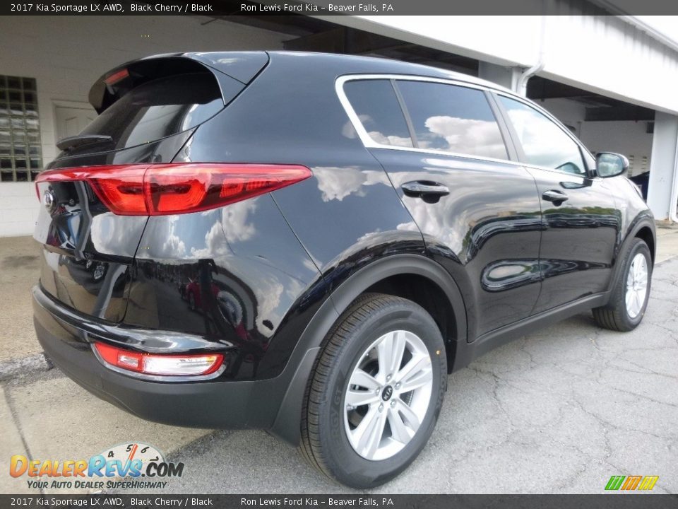 2017 Kia Sportage LX AWD Black Cherry / Black Photo #2