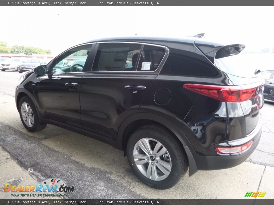 2017 Kia Sportage LX AWD Black Cherry / Black Photo #5