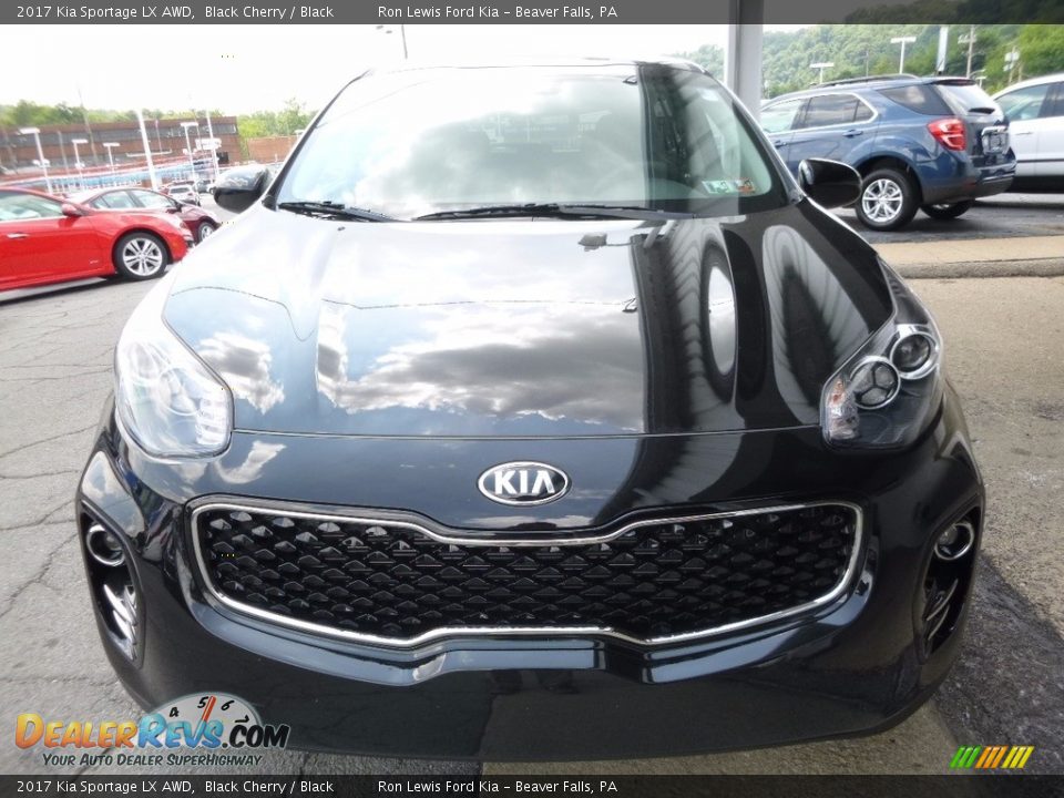 2017 Kia Sportage LX AWD Black Cherry / Black Photo #8