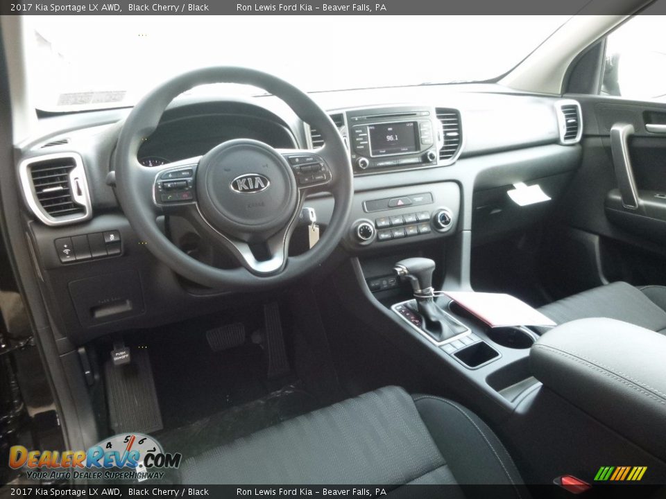 Black Interior - 2017 Kia Sportage LX AWD Photo #13