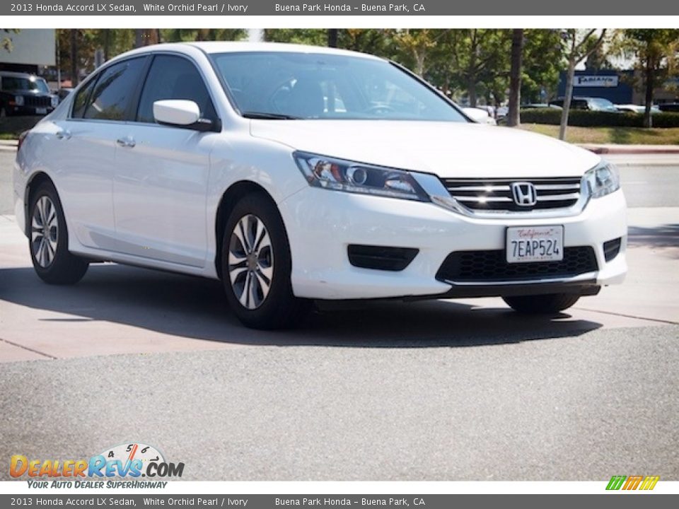 2013 Honda Accord LX Sedan White Orchid Pearl / Ivory Photo #1