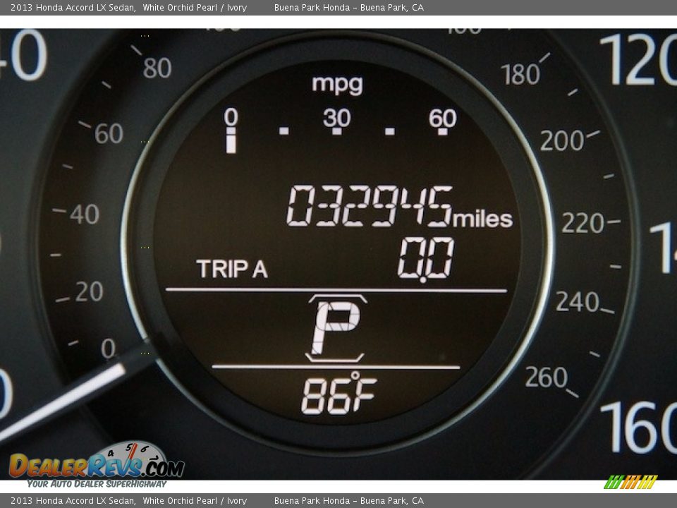 2013 Honda Accord LX Sedan White Orchid Pearl / Ivory Photo #6