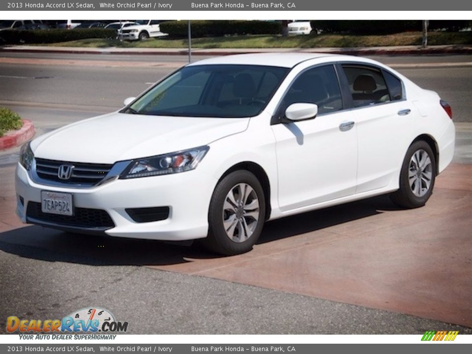 2013 Honda Accord LX Sedan White Orchid Pearl / Ivory Photo #8