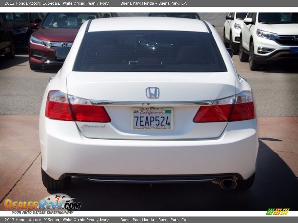 2013 Honda Accord LX Sedan White Orchid Pearl / Ivory Photo #10