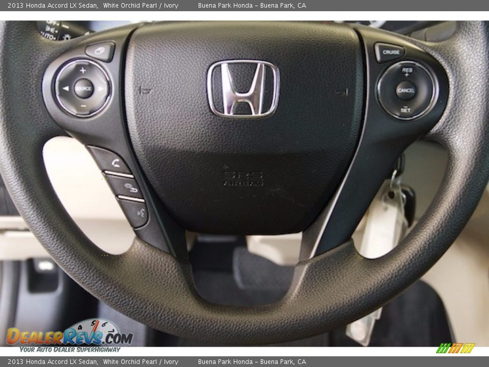 2013 Honda Accord LX Sedan White Orchid Pearl / Ivory Photo #13