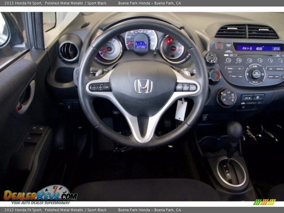 2013 Honda Fit Sport Polished Metal Metallic / Sport Black Photo #5