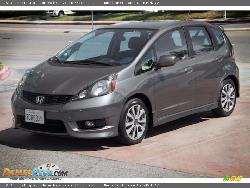 2013 Honda Fit Sport Polished Metal Metallic / Sport Black Photo #8