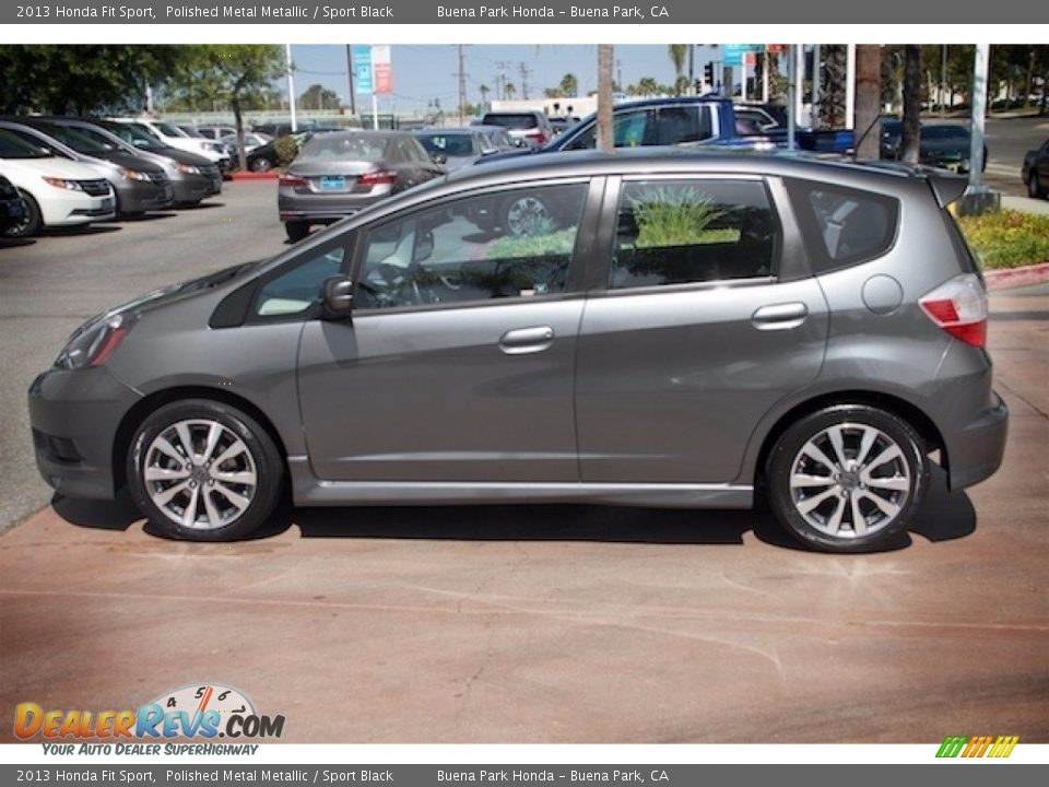 2013 Honda Fit Sport Polished Metal Metallic / Sport Black Photo #9