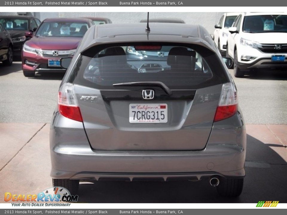 2013 Honda Fit Sport Polished Metal Metallic / Sport Black Photo #10