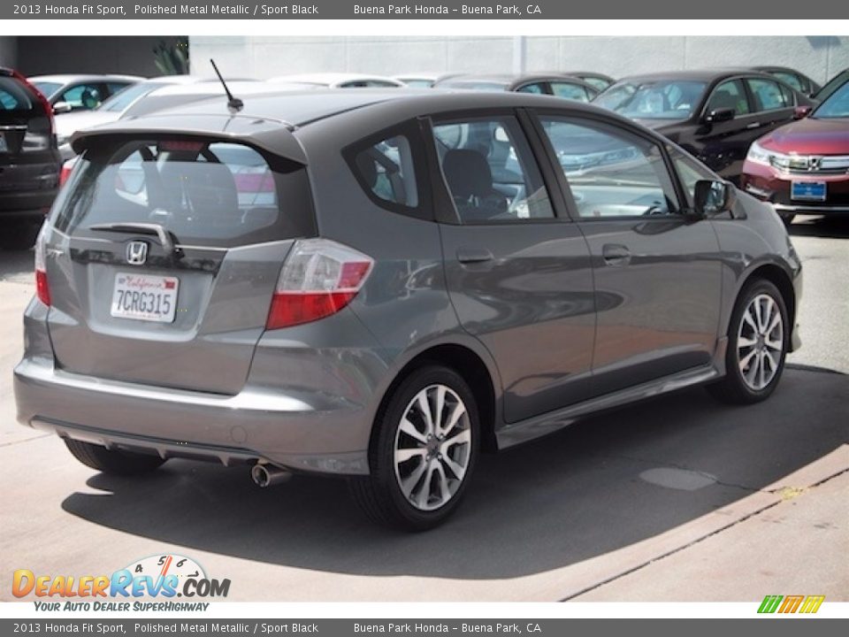 2013 Honda Fit Sport Polished Metal Metallic / Sport Black Photo #11