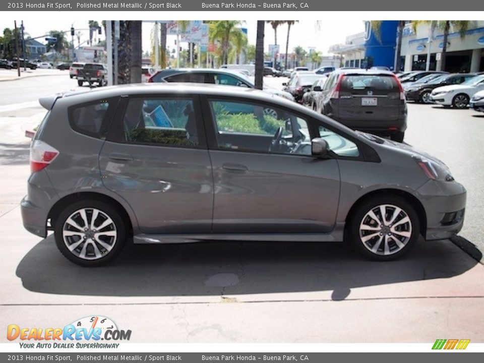 2013 Honda Fit Sport Polished Metal Metallic / Sport Black Photo #12