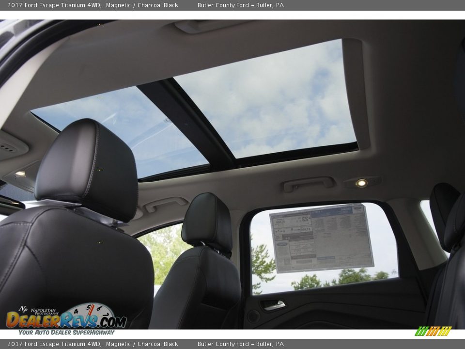2017 Ford Escape Titanium 4WD Magnetic / Charcoal Black Photo #12