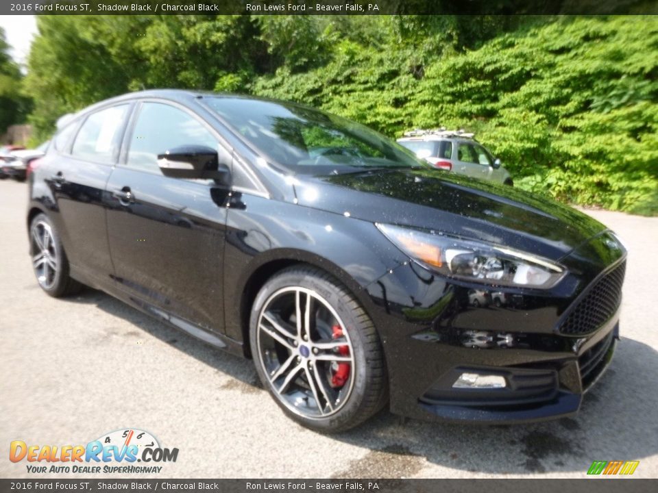 2016 Ford Focus ST Shadow Black / Charcoal Black Photo #8