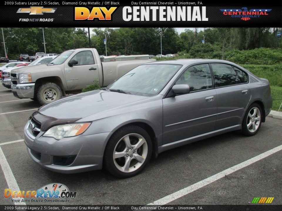 2009 Subaru Legacy 2.5i Sedan Diamond Gray Metallic / Off Black Photo #1