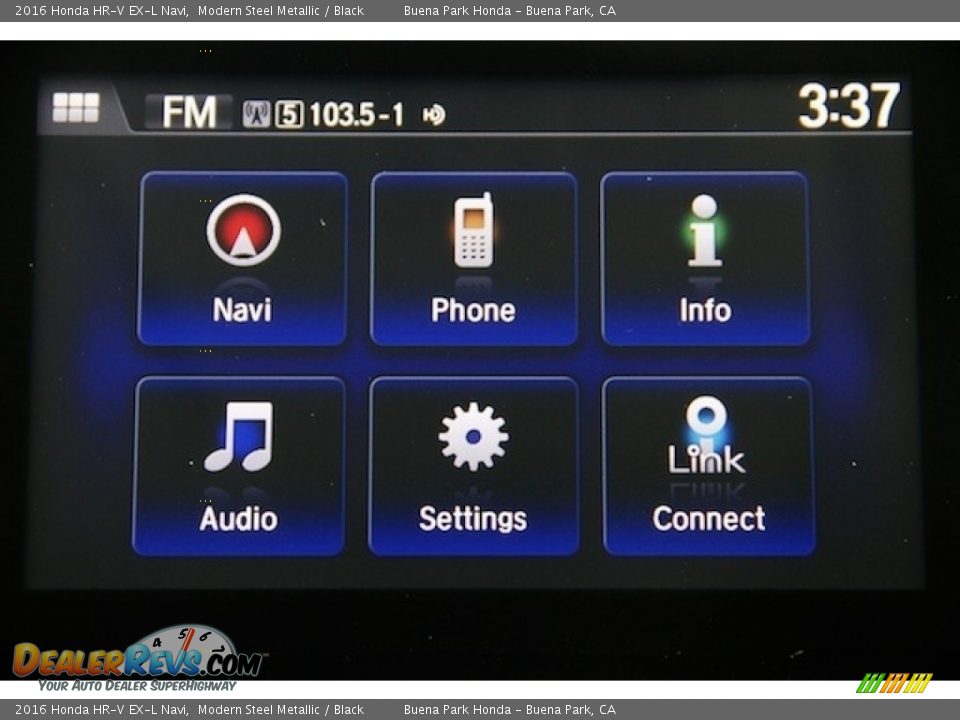 2016 Honda HR-V EX-L Navi Modern Steel Metallic / Black Photo #17